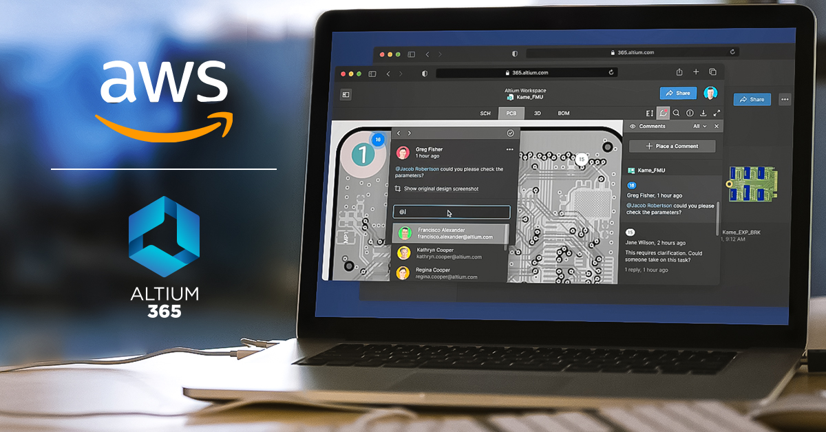 Altium selected Amazon Web Services (AWS) to host Altium 365