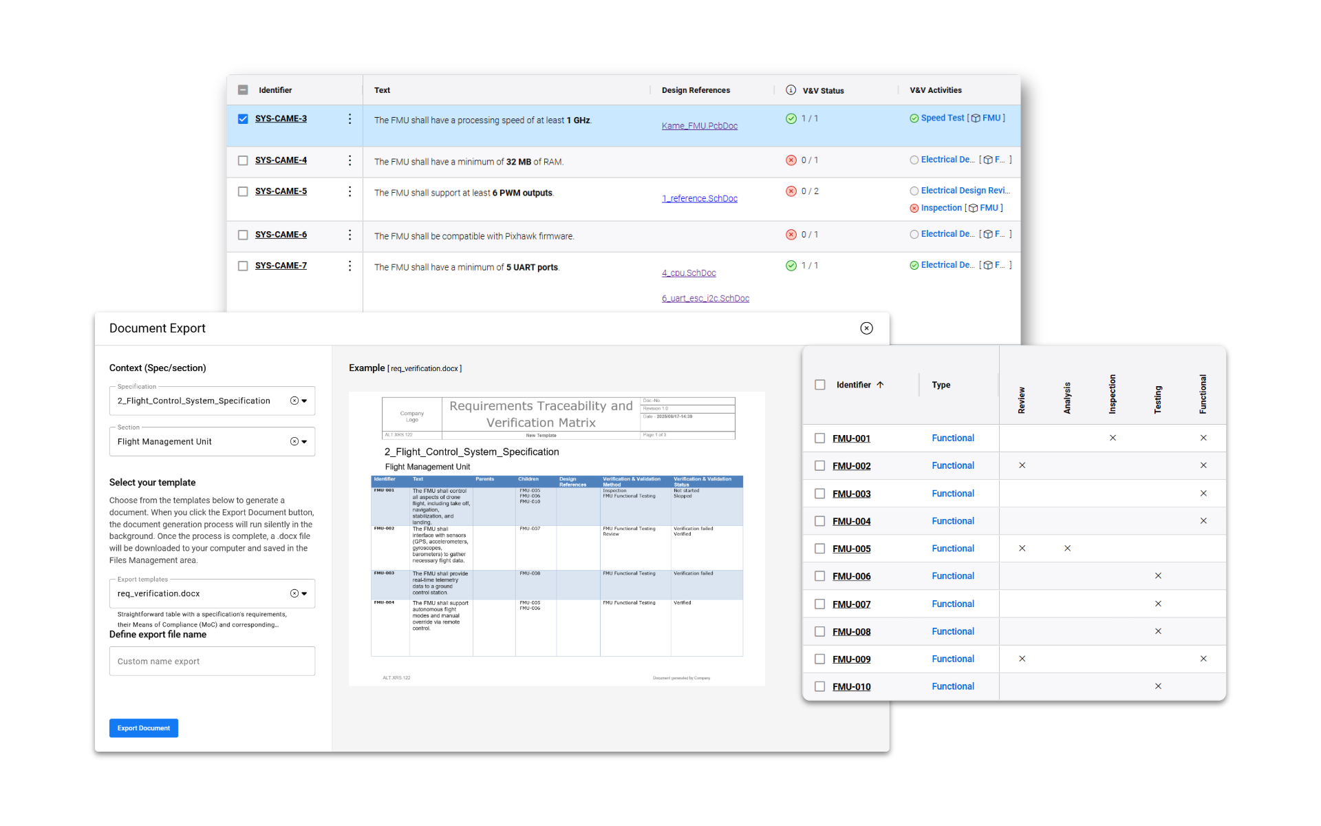 Altium Requirements Portal - Document_export_with_requirements