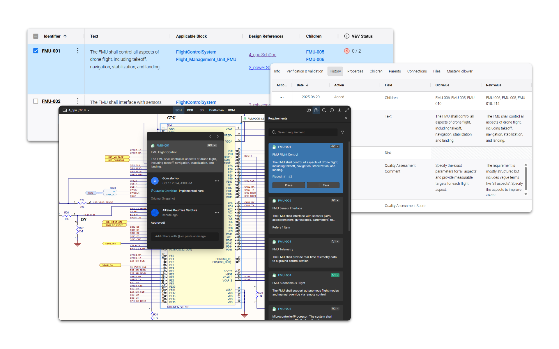 Altium Requirements Portal-Feature-History and Collaboration