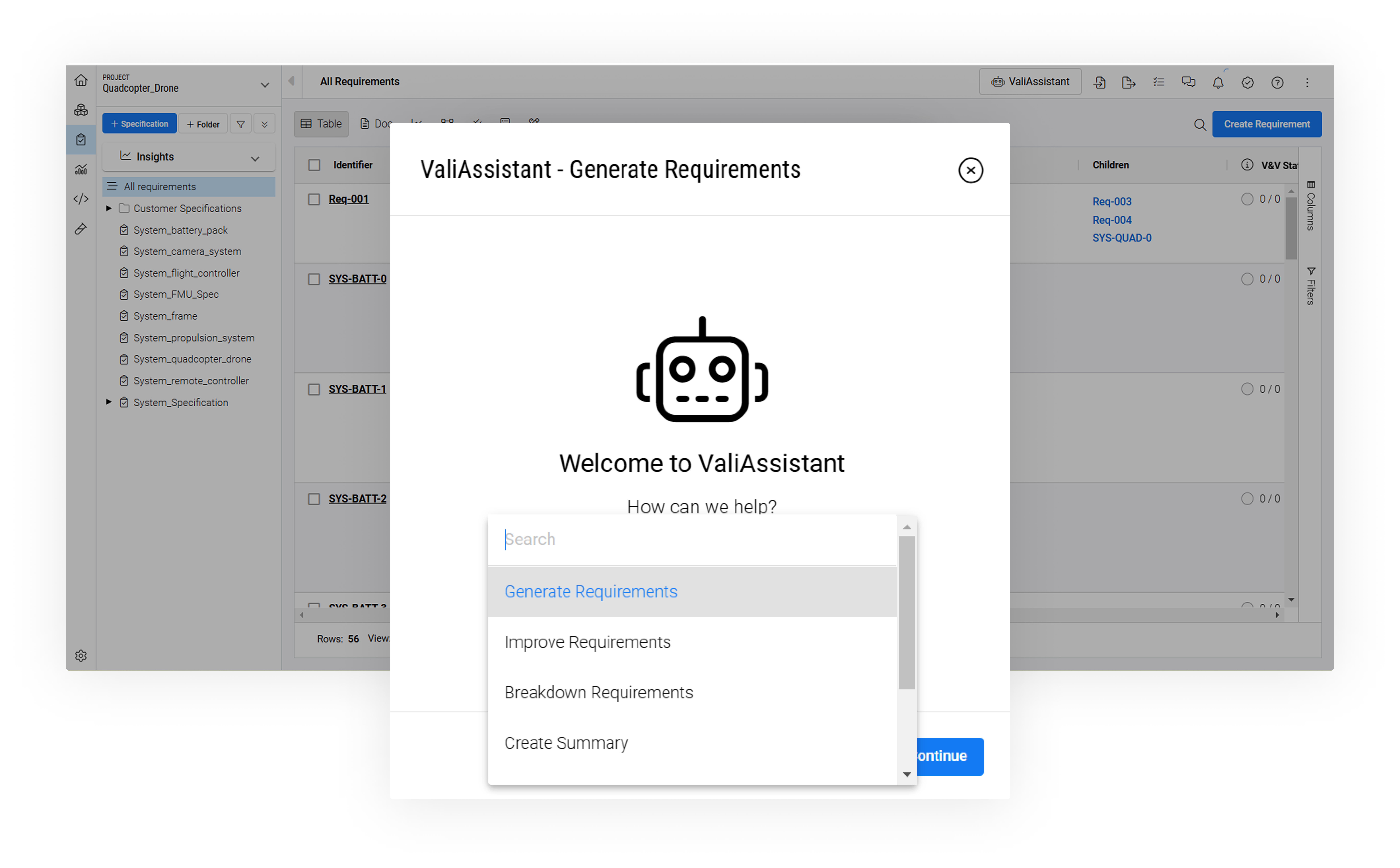 Requirements Portal AI Assistant