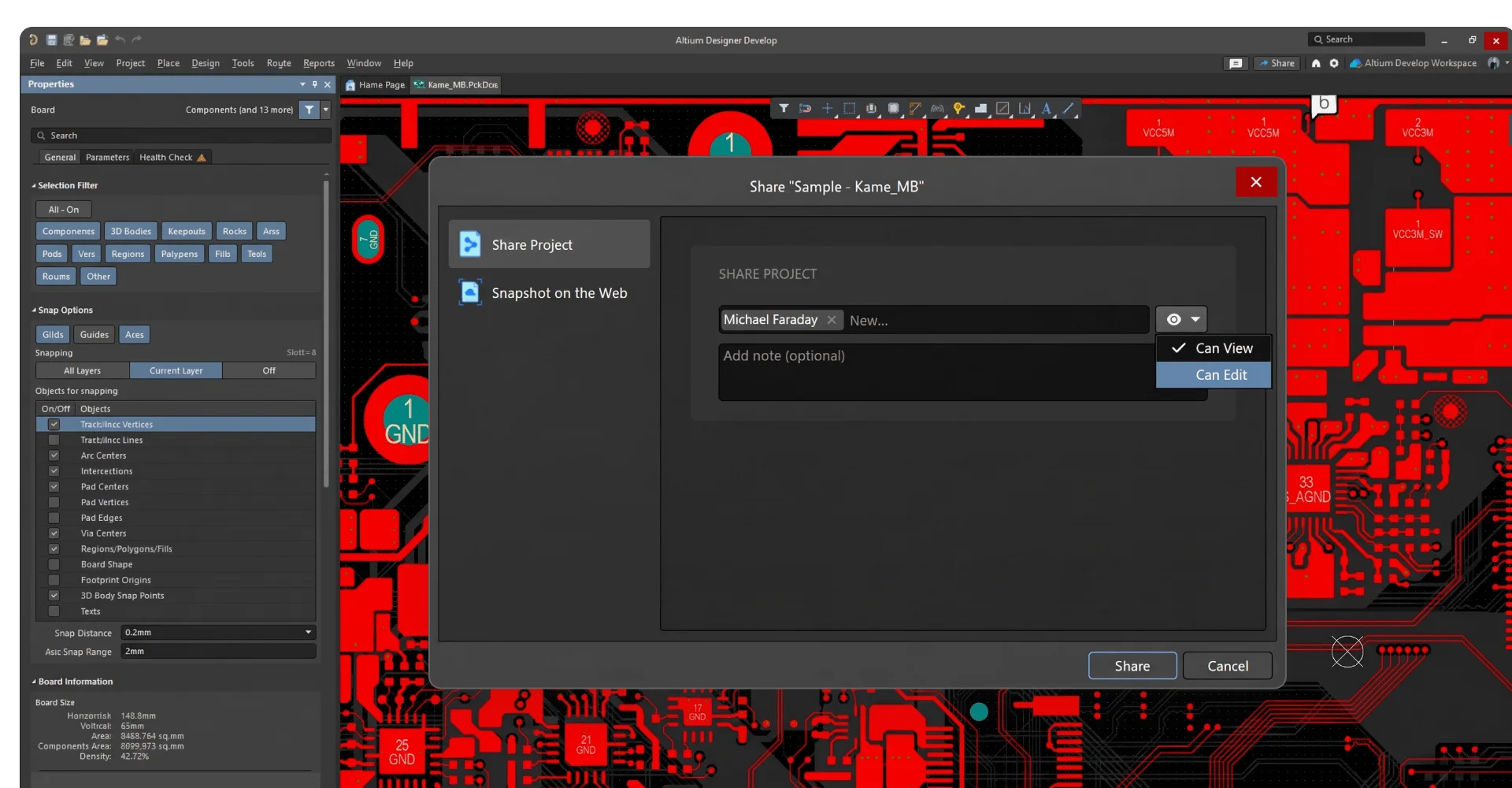 Share the Current Design, Not a File Copy