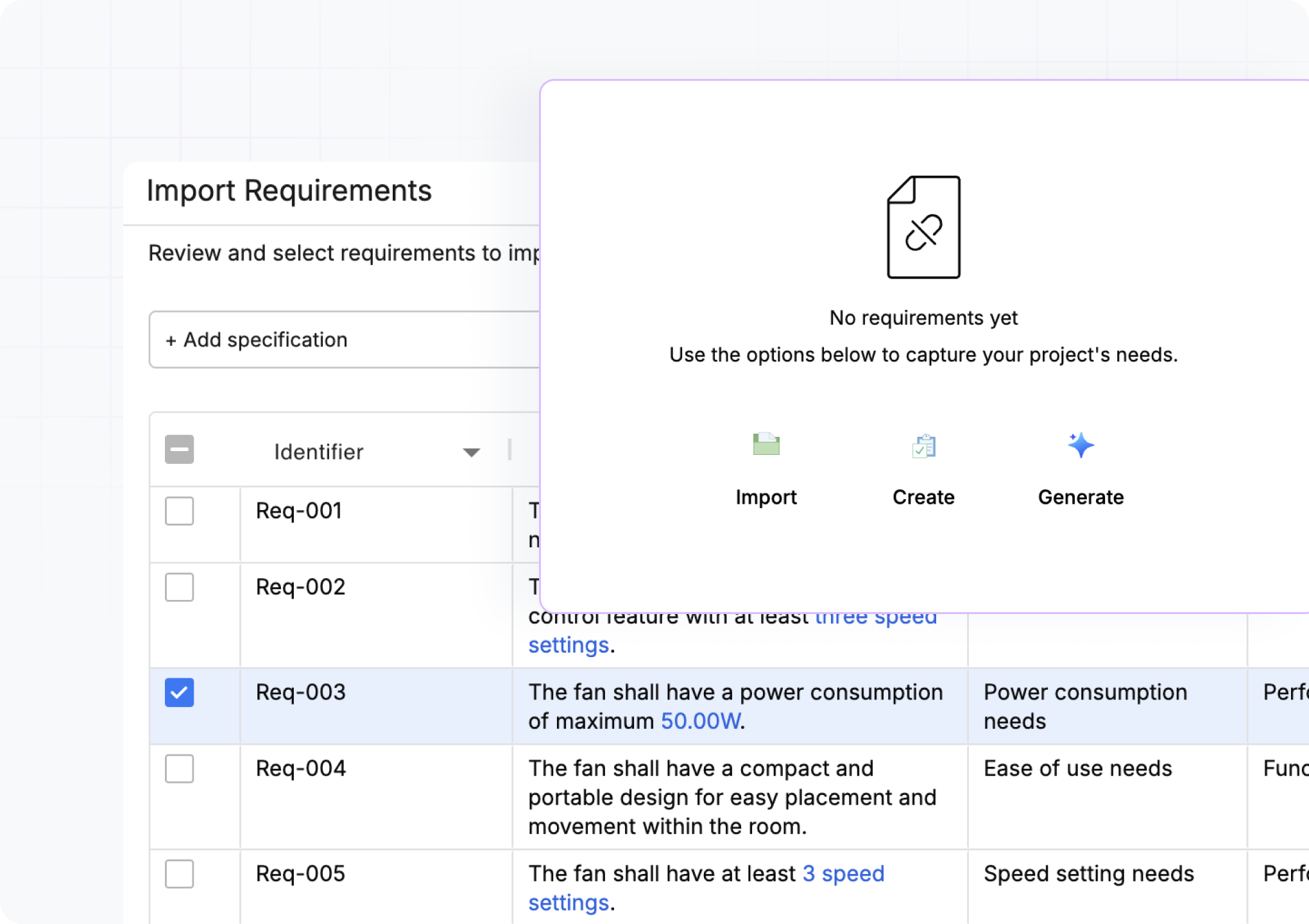Capture Requirements