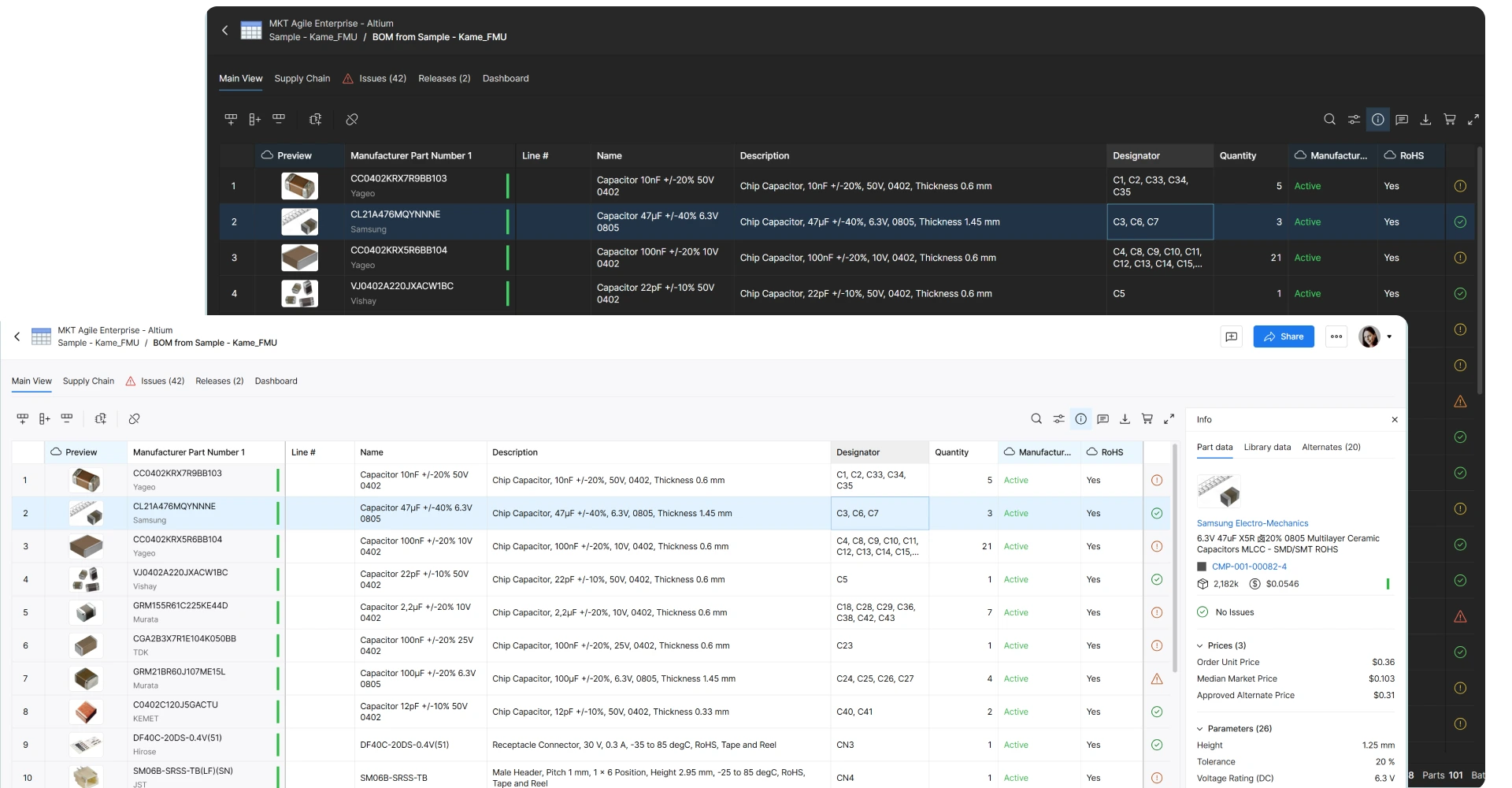 Maintain a Live BOM Inside the Design Environment