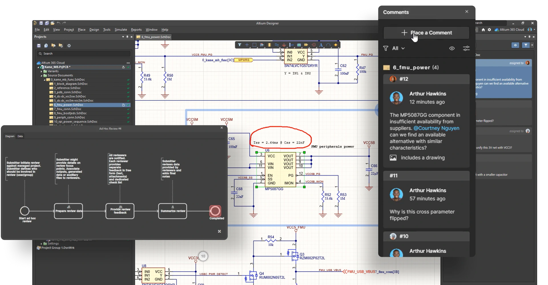 Review Live Designs, With Feedback Pinned to the Board