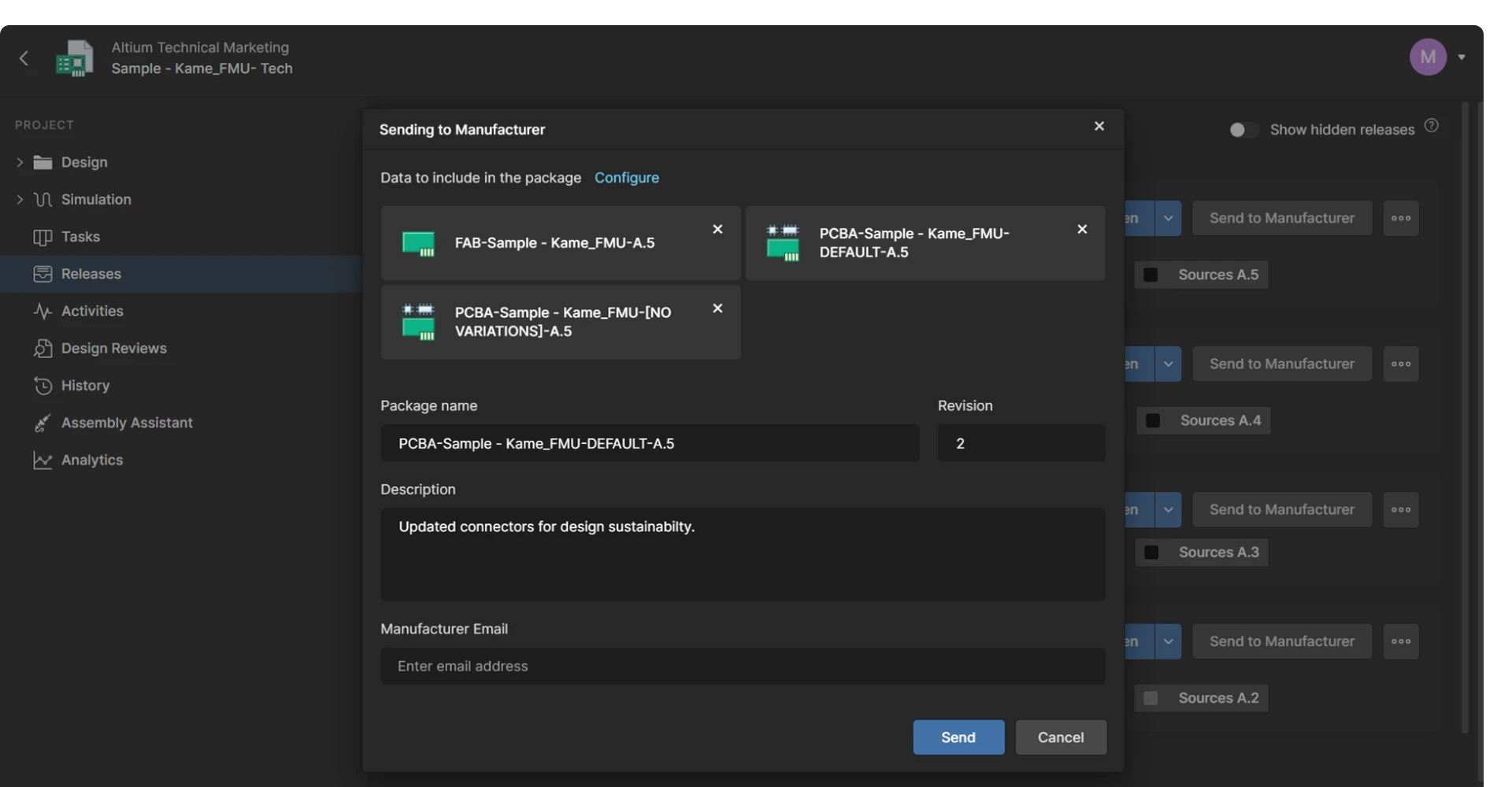 Share the Manufacturing Package in a Browser
